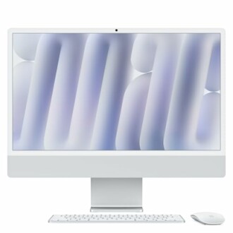 Modern desktop computer with keyboard and mouse