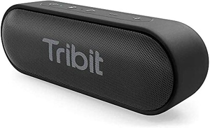 Tribit black portable Bluetooth speaker